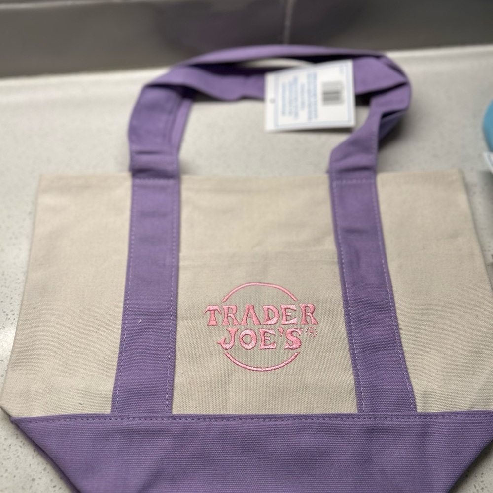 Trader Joe's Mini Canvas Tote Bags Set - Picture 5 of 6